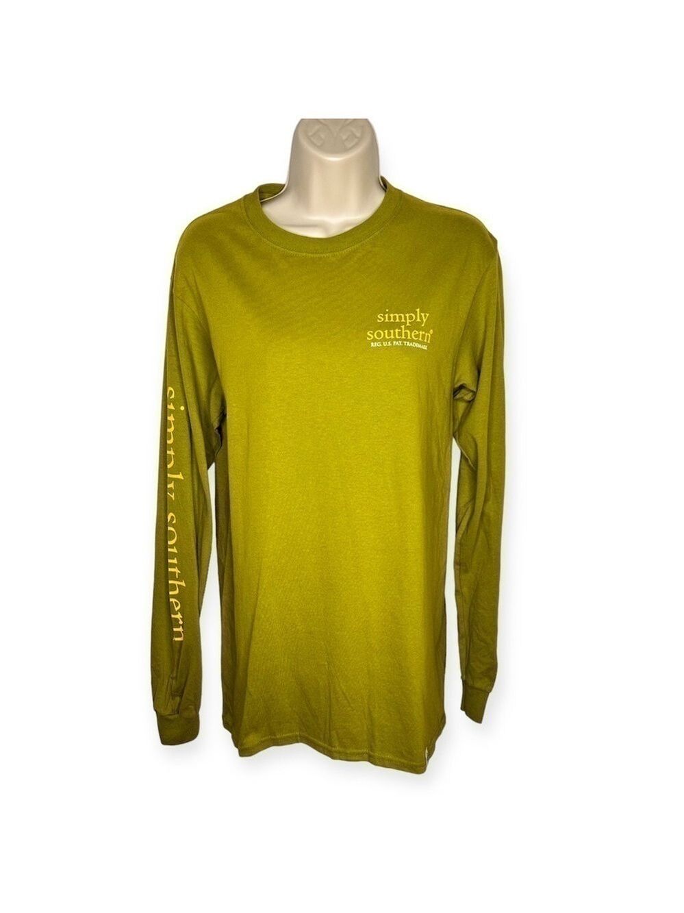 Simply Southern Chin Up Buttercup Pig Long Sleeve Tee Small NWT